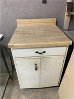 Primitive cabinet with countertop