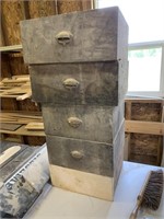 Antique wooden drawers