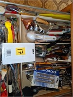 Contents of ALL DRAWERS in kitchen