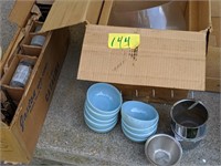 Blue Agate bowls / deco glasses / ss