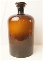 Antique Amber Glass Apothecary jar