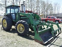 1986 John Deere 4450 MFWD Diesel Tractor, 740 FEL