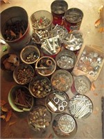 large lot of nuts, bolts, misc