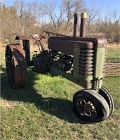 JD Model "A" NF Tractor, Seized, Brakes Work, For