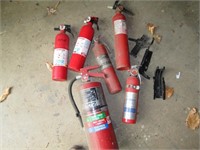 EMPTY fire extinguishers