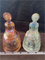 Glass Lady Figurine Bells