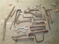 old wrenches, files