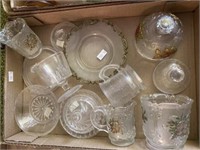 Pressed Glass Cups, Dishes