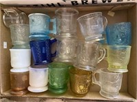 Assorted Colored Glass Cups