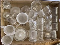 Pressed Glass Mugs And Cups, Covered Dish