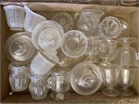 Pressed Glass Covered Dishes, Stemware