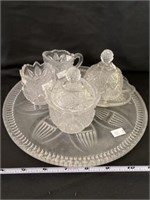 Pressed Glass Table Set