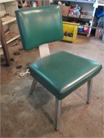 padded aluminum chair