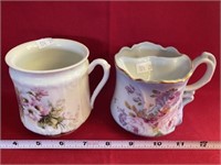 Nippon Mustache Cup And Porcelain Mug