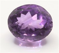 5.70 Cts Purple Natural Amethyst with Certificate