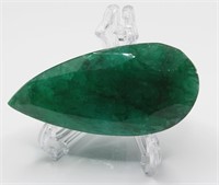 Giant 177.50 Cts Pear Natural Emerald Certificate