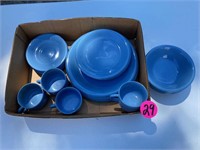 Blue Dishware Set
