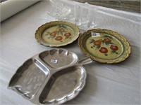 DOCORATIVE FRUIT PLATES, DIVIDER PLATTERS, CANDY