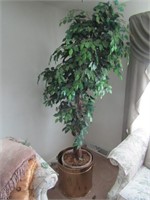 7 FT. HOME DECOR TREE W/ GOLD POT