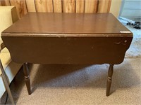 Brown wood Drop Leaf Table