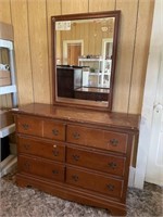 6 Drawer Dresser with Mirror