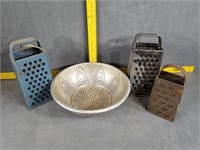 Metal Strainer and Graters
