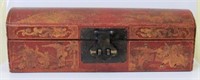 Antique Handpainted Landscape Chinese Sutra Box