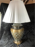 30” tall brass lamp