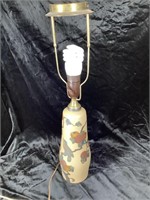 Dornholm hand painted pottery lamp