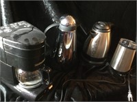 Small coffee pot, Coffi warmers, coffee grinder