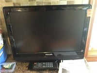 19” Philips TV with remote and manual