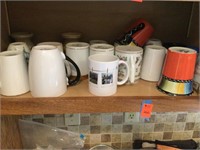 Coffee cups and mugs.  Bring box and packing