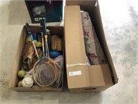 Sports Equipment and Carpet Remnants
