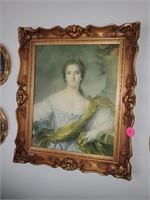 VINTAGE GOLDEN FRAMED VICTORIAN PICTURE