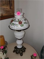 OLD FLORAL LAMP