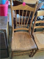 Spindle Back Wood Chair