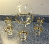 PITCHER W/5 MATCHING GLASSES