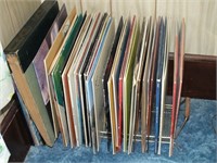 33 RPM RECORDS W/STAND INCL LITURGICAL, MORE