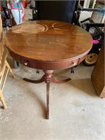 Duncan Drum Top Table with Drawer