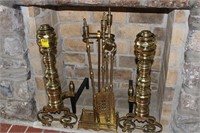 Brass Fireplace Irons/Set
