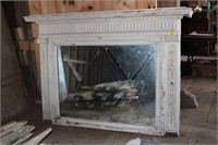Fireplace Mantle With Mirror