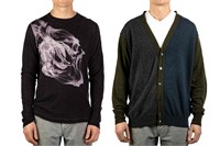 TWO HERMES MEN'S CASHMERE SWEATERS