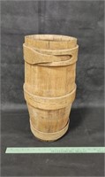 Small Wooden Banded Barrel