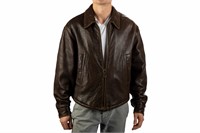 ARMANI COLLEZIONE LINED LEATHER JACKET