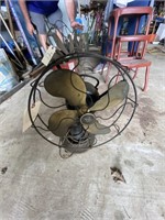 Vintage Emerson Metal Fan w/Brass Blades