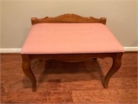 A French-style Mahogany Vanity Stool