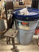 Trash Cans, Chair And Stand