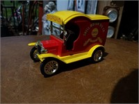 Vintage Gearbox Red Car Bank