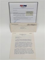 Senator John F. Kennedy (SECRETARIAL) Auto Letter