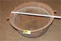 Large Cast Iron Pot 30" across - no cracks